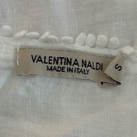 Valentina Naldi Linen Lace trimmed tank top S - Picture 2 of 9